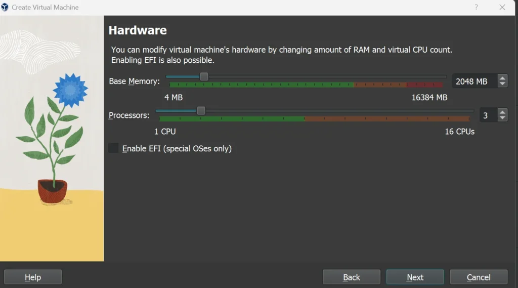 allocate memory virtualbox