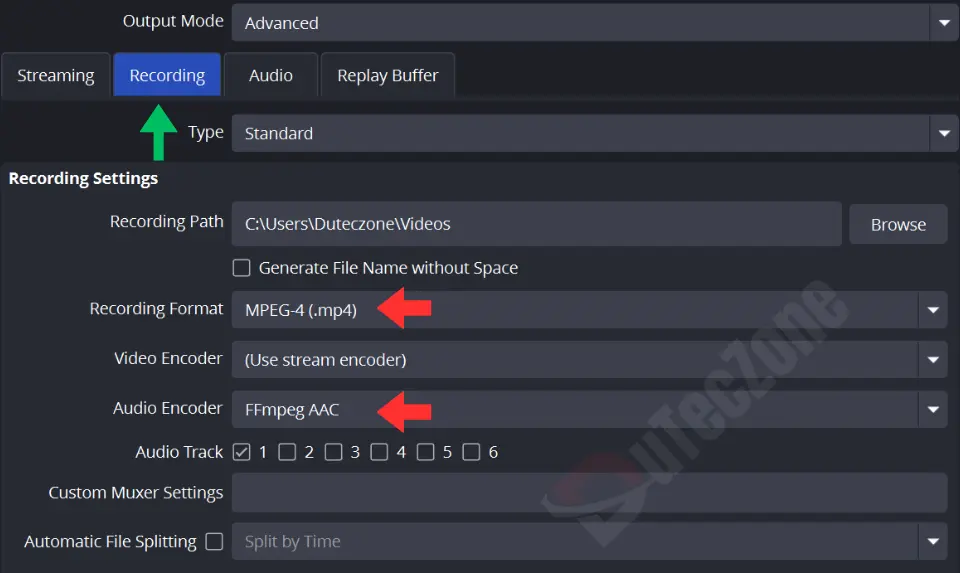 best recording format obs