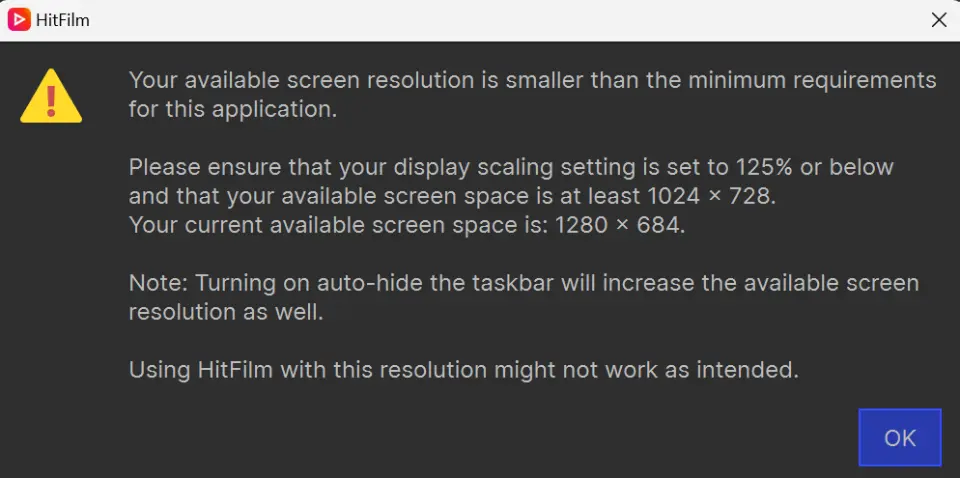 fix hitfilm screen resolution error - easy steps to resolve