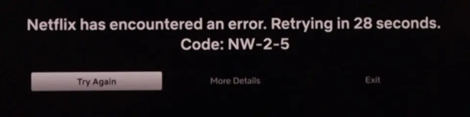 netflix error nw-2-5